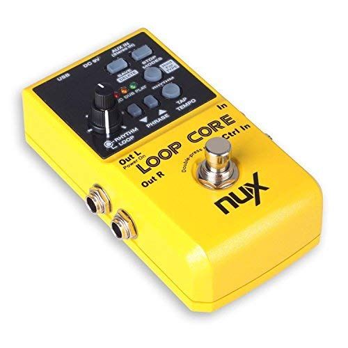  NUX Nux Loop Core Guitar Effect Pedal Looper 6 Hours Recording Time, 99 User Memories, Drum Patterns with Tap Tempo