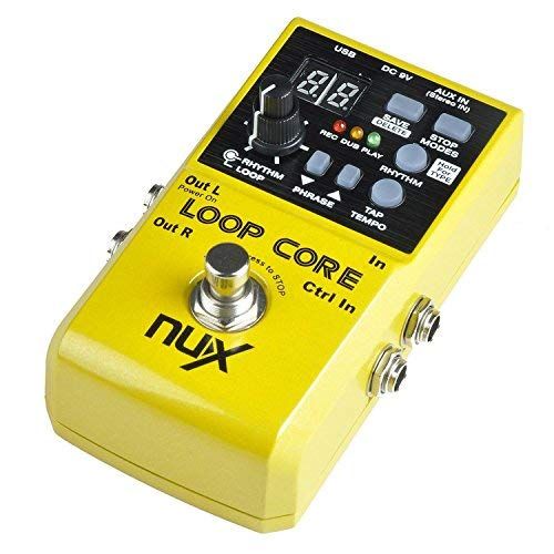  NUX Nux Loop Core Guitar Effect Pedal Looper 6 Hours Recording Time, 99 User Memories, Drum Patterns with Tap Tempo