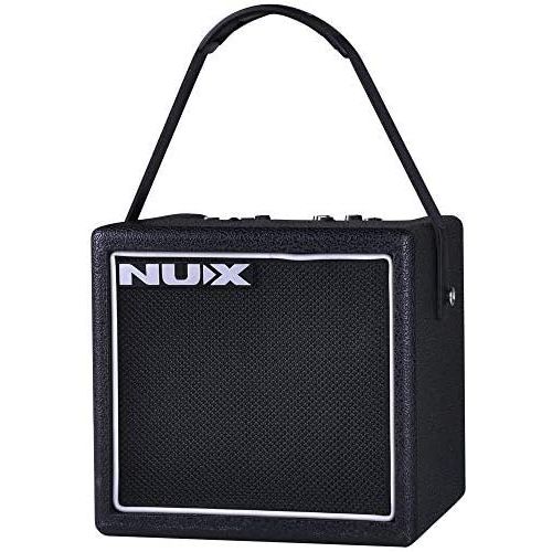  NUX Mighty 8 SE Battery Powered Portable Guitar Amplifier 8W 6.5 Speaker Built-in Tuner AC/DC Adapter 6 AA Batteries Holder Headphone Out TSAC Technology 6 Distortion Types 4 Modul