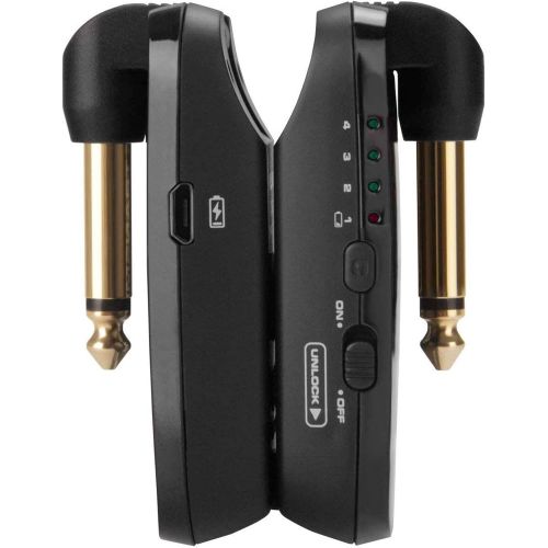  NUX B-2 Rechargeable 2.4GHZ 4 Channels Wireless Guitar System Digital Guitar Transmitter Receiver