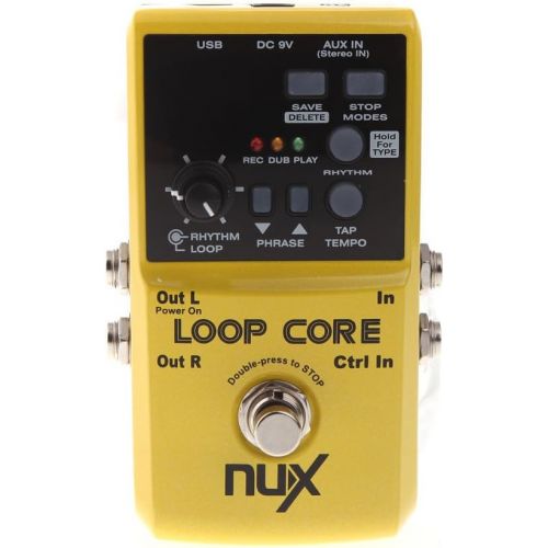  NUX Loop Core Violao Guitar Electric Effect Pedal 6 Hours Recording Time Built-in Drum Patterns Musical Instrument Parts TS Showcase