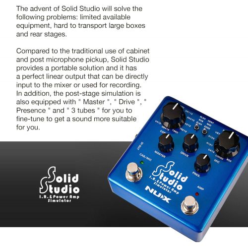  NUX NSS-5 Solid Studio I.R. and Power Amp Simulator Pedal