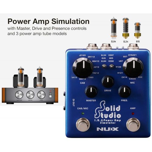  NUX NSS-5 Solid Studio I.R. and Power Amp Simulator Pedal