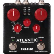 NUX Atlantic Multi Delay and Reverb Effect Pedal with Inside Routing and Secondary Reverb Effects