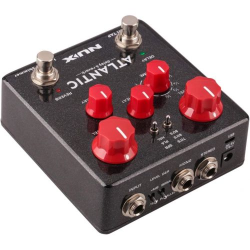  NUX Atlantic Multi Delay and Reverb Effect Pedal with Inside Routing and Secondary Reverb Effects