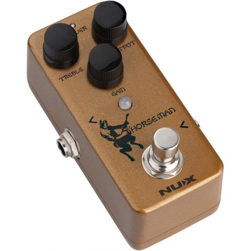  NUX Horseman Overdrive Guitar Effect Pedal with Gold and Silver modes