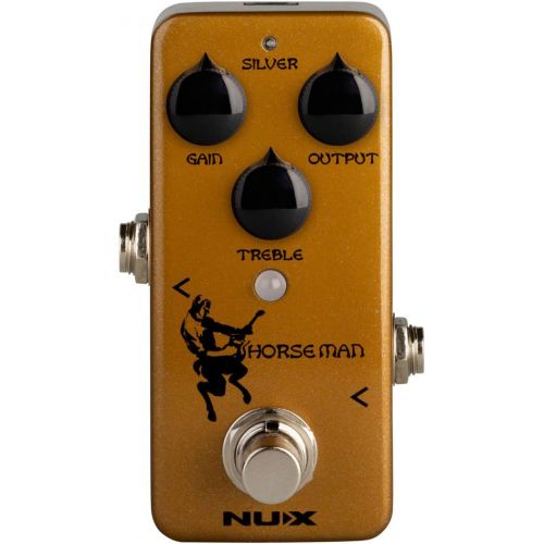  NUX Horseman Overdrive Guitar Effect Pedal with Gold and Silver modes