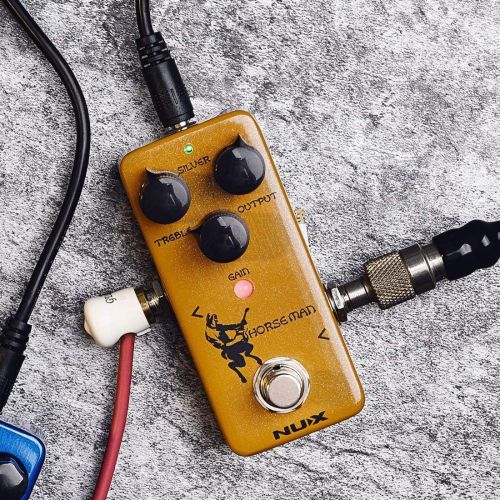  NUX Horseman Overdrive Guitar Effect Pedal with Gold and Silver modes