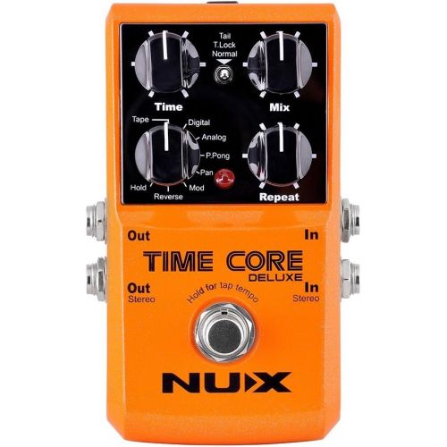  NUX Time Core Deluxe Delay Guitar Effect Pedal 7 Delay types with Looper Tone lock Upgrade mode