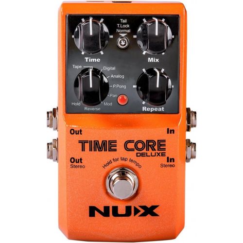  NUX Time Core Deluxe Delay Guitar Effect Pedal 7 Delay types with Looper Tone lock Upgrade mode