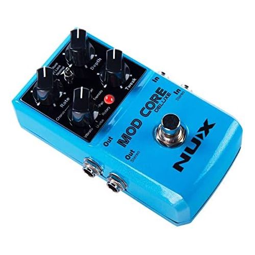  NUX MOD Core DELUXE Chorus/Flanger/Phaser/Rotary Guitar Effect Pedal 8 Modulation Effects Preset Tone Lock