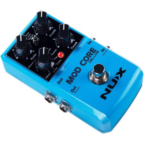  NUX MOD Core DELUXE Chorus/Flanger/Phaser/Rotary Guitar Effect Pedal 8 Modulation Effects Preset Tone Lock