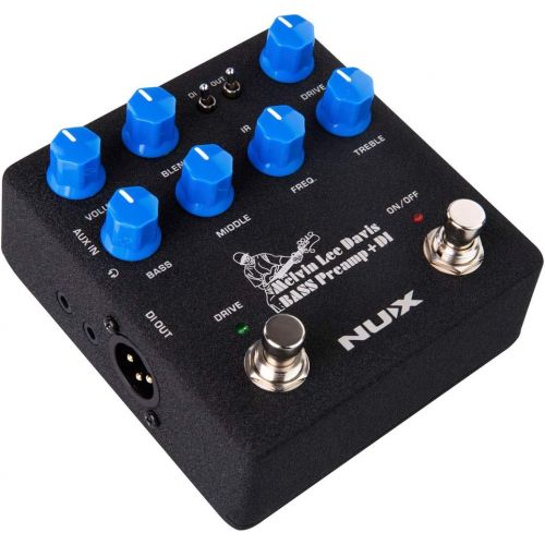  NUX Melvin Lee Davis NBP-5 Dual Switch Bass Pedal Bass Preamp,DI box,Impulse Response (IR) Loader,Audio Interface in one