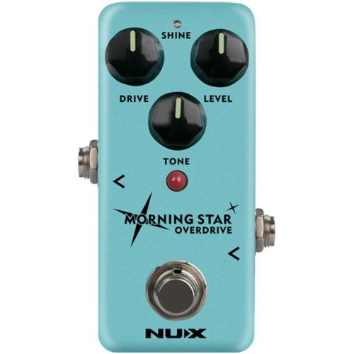  NUX Morning Star Guitar Overdrive Effect Pedal Blues-break Overdrive with an extra Treble touch option,True Bypass or Buffer Bypass