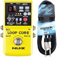 [아마존베스트]NUX Loop Core Looper Pedal and Keepdrum Guitar Cable 3 m