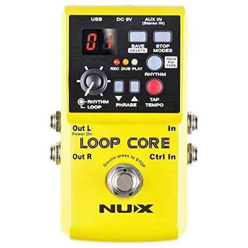  [아마존베스트]NUX Loop Core Looper Pedal and Keepdrum Guitar Cable 3 m