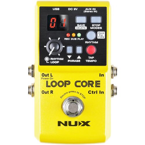  [아마존베스트]NUX Loop Core Looper Pedal and Keepdrum Guitar Cable 3 m