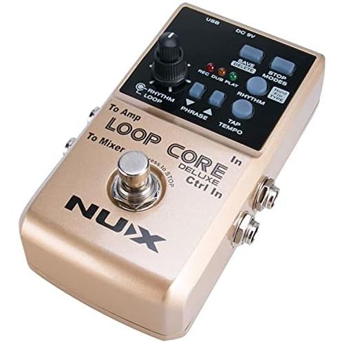  [아마존베스트]Nux Loop Loop Core Deluxe 24 Bit Looper Pedal Bundle Guitar FX