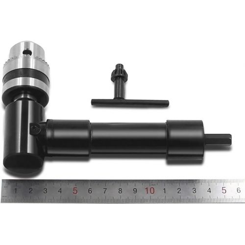  NUZAMAS Metal Head Right Angle Bend Extension Chuck 90 Degree Drill Attachment Adaptor 8mm Hex Shank Power Electric Drill Tool