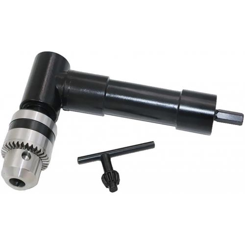  NUZAMAS Metal Head Right Angle Bend Extension Chuck 90 Degree Drill Attachment Adaptor 8mm Hex Shank Power Electric Drill Tool