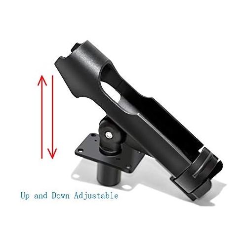  [아마존베스트]NUZAMAS Set von 2 Angelrutenhalter einstellbar nach oben und unten drehbar Side Rail Mount Kayak Boo Nuzamas Screw Set of 2Angel Adjustable 360Degrees Side Rail Mount Kayak Boat