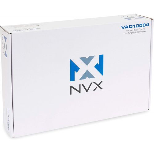  NVX VAD10004 1000W RMS Full Range Class D 4-Channel Car/Marine/Powersports Amplifier