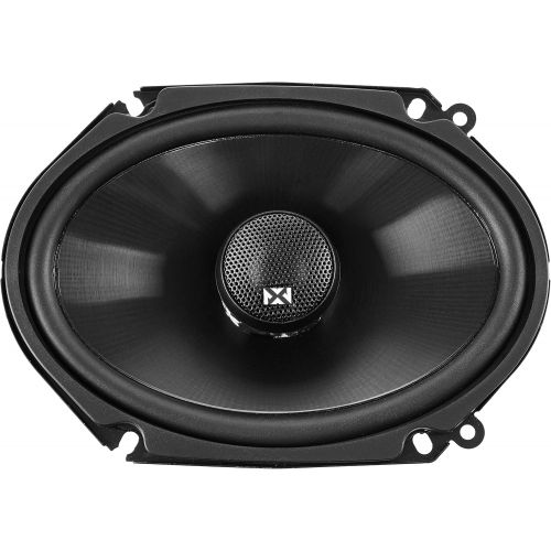  [아마존베스트]NVX 6 inch x 8 inch / 5 inch x 7 inch (Adapter Included) Professional Grade True 130 watt 2-Way Coaxial Car Speakers [V-Series] with Silk Dome Tweeters, Set of 2 [VSP68]