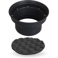 NVX XBAF65 Foldable Silicone 6.5 Speaker Baffle with Egg Crate Foam, one Pair/Box