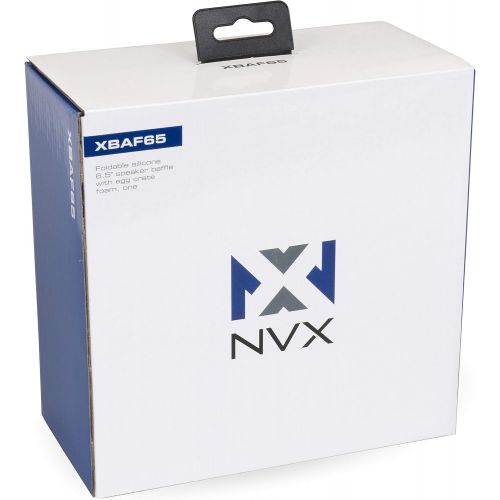  NVX XBAF65 Foldable Silicone 6.5 Speaker Baffle with Egg Crate Foam, one Pair/Box