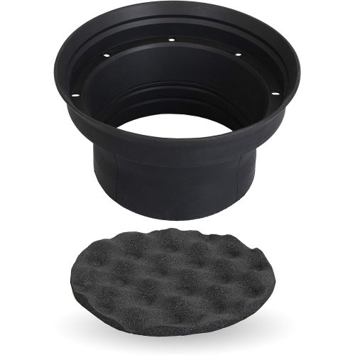  NVX XBAF65 Foldable Silicone 6.5 Speaker Baffle with Egg Crate Foam, one Pair/Box