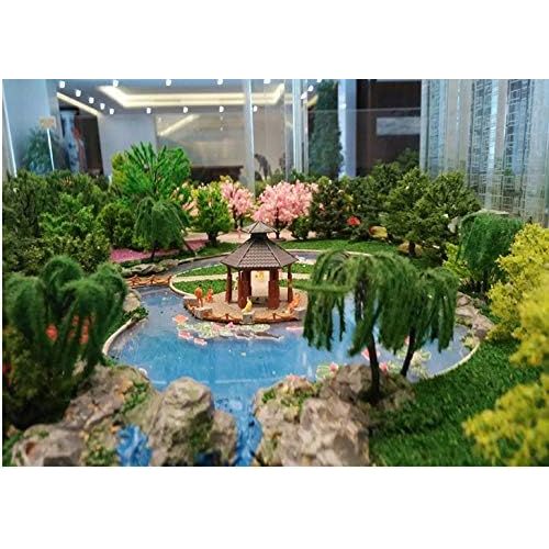  [아마존베스트]NW 32pcs Mixed Model Trees Model Train Scenery Architecture Trees Model Scenery with No Stands（0.79-6.30inch）