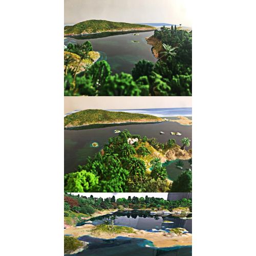  [아마존베스트]NW 32pcs Mixed Colorful Model Trees Model Train Scenery Architecture Trees Model Scenery with No Stands（0.79-6.30inch）