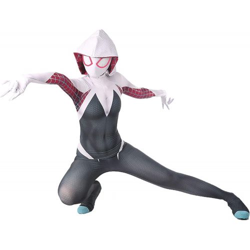  할로윈 용품N/W Gwen Stacy Cosplay Costume Female Lycra Spandex Cosplay Costumes Halloween