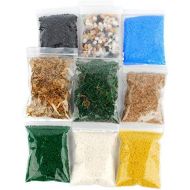 [아마존베스트]NWFashion Scenery Basing Material Kit，Stone,Snow,Grass,Moss Stick,River,Desert