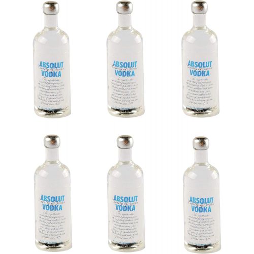  NWFashion Miniature Vodka Wine Bottle for Dollhouse Kitchen Scenery Accessories (6PC)