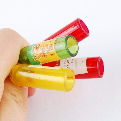  NWFashion 6PCS 1:12 Miniature Hollow Champagne Wine Bottle for Dollhouse Room Accessory