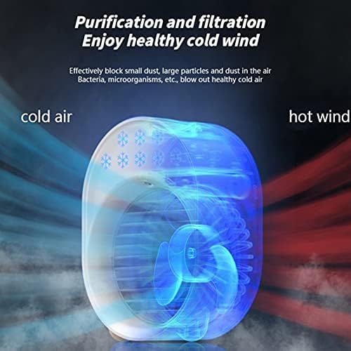  NXqilixiang Portable Air Conditioner Small Fan, Desktop Cooling Fan, Mini Evaporative Cooler Is Suitable For Room, Home, Office, Dormitory Sterilizer, Humidifier And Purifier (green)