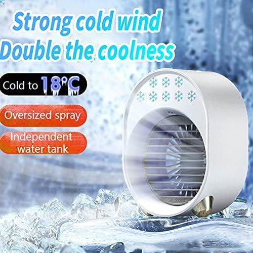  NXqilixiang Portable Air Conditioner Small Fan, Desktop Cooling Fan, Mini Evaporative Cooler Is Suitable For Room, Home, Office, Dormitory Sterilizer, Humidifier And Purifier (green)