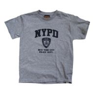 NYPD Kids Grey Navy Print Tee