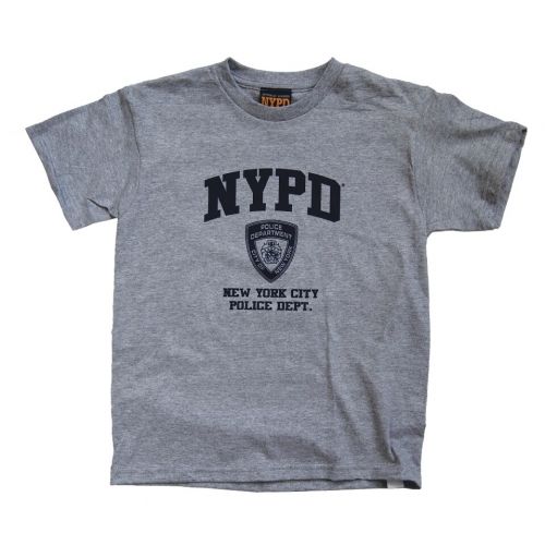  NYPD Kids Grey Navy Print Tee