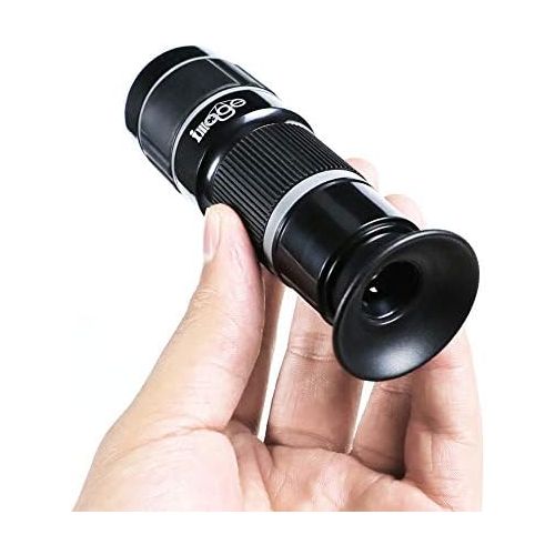  [아마존베스트]NYimage Phone Zoom Lens 20 X- Cell Phone Lens and Monocular Telescope, Phone Camera Lens for iPhone, Samsung, Android Smartphone (Black)