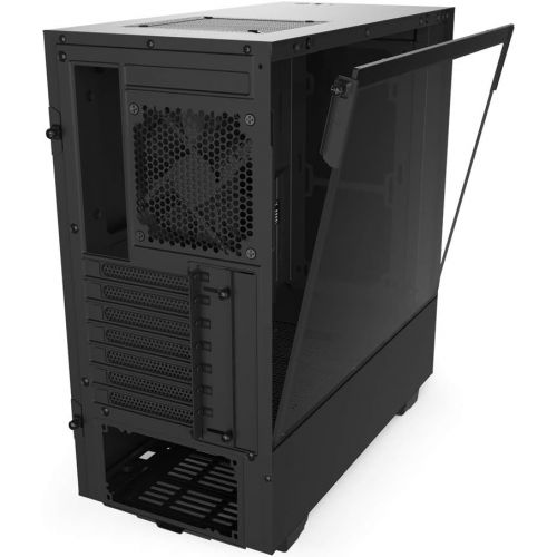  [아마존베스트]NZXT H510 - CA-H510B-B1 - Compact ATX Mid-Tower PC Gaming Case - Front I/O USB Type-C Port - Tempered Glass Side Panel - Cable Management System - Water-Cooling Ready - Black
