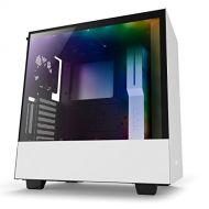 NZXT H500i - Compact ATX Mid-Tower PC Gaming Case - RGB Lighting and Fan Control - CAM-Powered Smart Device - Tempered Glass Panel - Enhanced Cable Management System  Water-Coolin