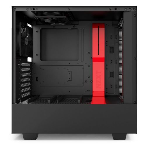  NZXT H500i - Compact ATX Mid-Tower PC Gaming Case - RGB Lighting and Fan Control - CAM-Powered Smart Device - Tempered Glass Panel - Enhanced Cable Management System  Water-Coolin