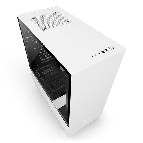  NZXT H700i - ATX Mid-Tower PC Gaming Case - CAM-Powered Smart Device - RGB and Fan Control - Tempered Glass Panel - Enhanced Cable Management System  Water-Cooling Ready - BlackR