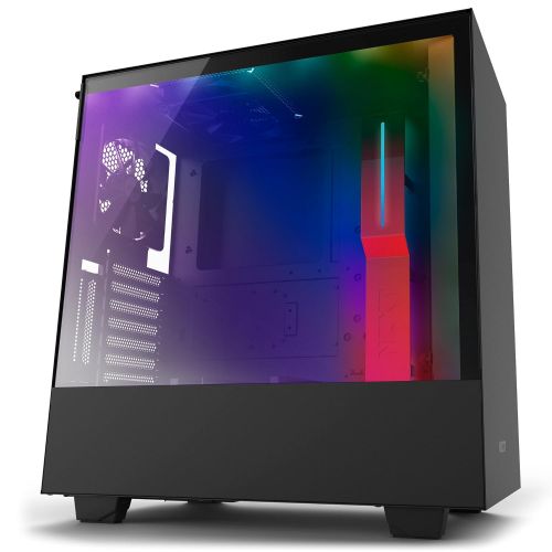  NZXT H700i - ATX Mid-Tower PC Gaming Case - CAM-Powered Smart Device - RGB and Fan Control - Tempered Glass Panel - Enhanced Cable Management System  Water-Cooling Ready - BlackR