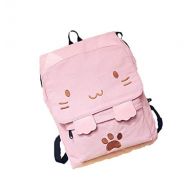 NaOHshp Japanese Style Cute Cat Print Backpack Daily Traval Daypack For Teen Girls Women