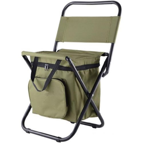  Nadalan Outdoor Folding Chairs Fishing Chair/Portable Camping Stool/Foldable Chair with Double Layer Oxford Fabric Cooler Bag for Fishing/Beach/Camping/House/Outing