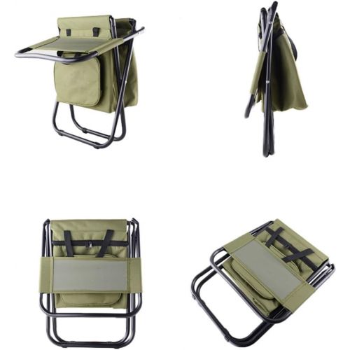  Nadalan Outdoor Folding Chairs Fishing Chair/Portable Camping Stool/Foldable Chair with Double Layer Oxford Fabric Cooler Bag for Fishing/Beach/Camping/House/Outing
