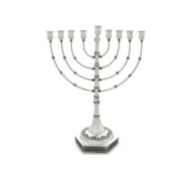 NadavArt Hanukkah Menorah, 925 Sterling Silver, Traditional Judaica Design, Modern Jewish Holiday Gift, Filigree Decorative, Free Express Shipping